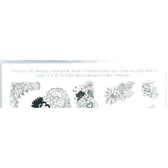 Carols Doodles Full Embroidery Design Collection 30 Designs Multisize Stitch Fil - Picture 7 of 12